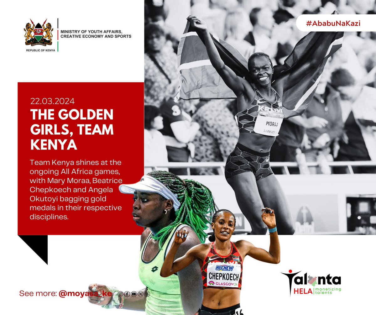 AbabuNamwamba's tweet image. Delivering The Plan..
#CSWeeklyRoundUP
Ababu Na Kazi 
Ministry of Sports