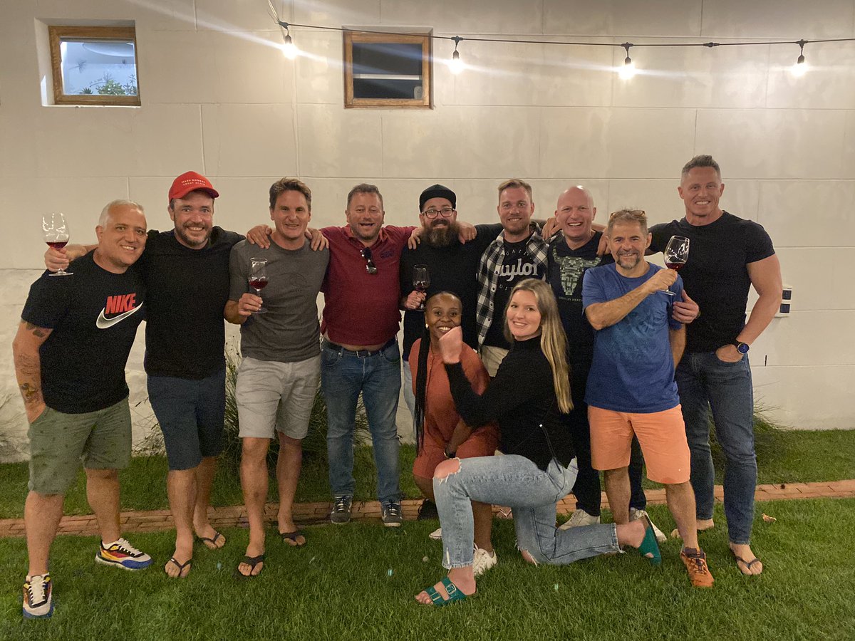 Night out in Riebeek Wes with television starlet <a href="/iammarras/">Martin Lamprecht</a> (<a href="/MNet/">M-Net</a>’s #MyKitchenRules), and some of the <a href="/Swartland/">Swartland Wine & Olive Route</a>’s new young guns: Jasper Wickens from <a href="/swerwerwines/">Jasper Wickens</a>, <a href="/theblacksmithza/">The Blacksmith Wines</a>’s Tremayne Smith, Sakkie Mouton, and <a href="/Sammelier/">Samantha Suddons</a> (#vinevenom’s Samantha Suddons). #DRLW #NGF