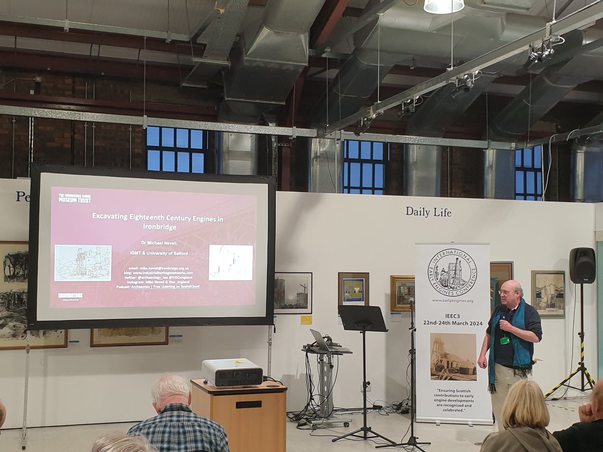 earlyengines's tweet photo. A busy first day at the #IEEC3 conference at @SummerleeMuseum. Live steam traction powered us through the morning. Delegates enjoyed behind-the-scenes museum stores tours, a plethora of early engines research papers, before the evening reception in the machine hall. On to Day 2! https://t.co/giODYmjHTy