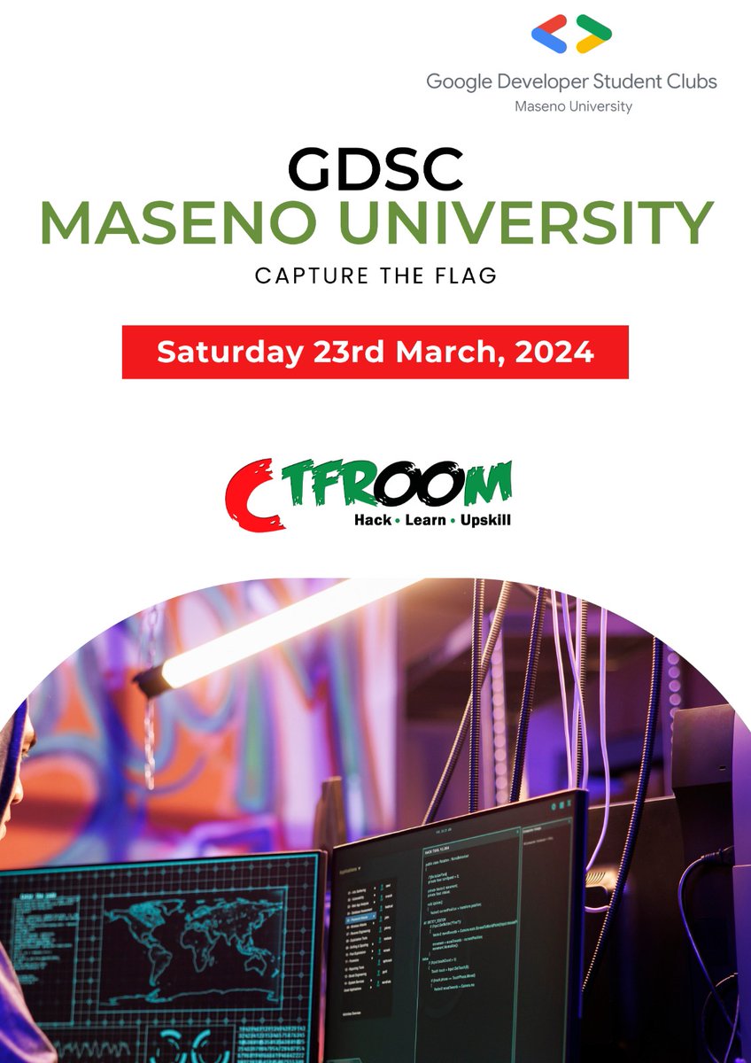 So <a href="/CTF_Room/">CTFRoom</a> has been running two concurrent CTF competitions since last night: one by <a href="/Maseno_Uni/">Maseno University</a> GDSC &amp; our semis to the East Africa Intervarsity. Proud how far we have come.