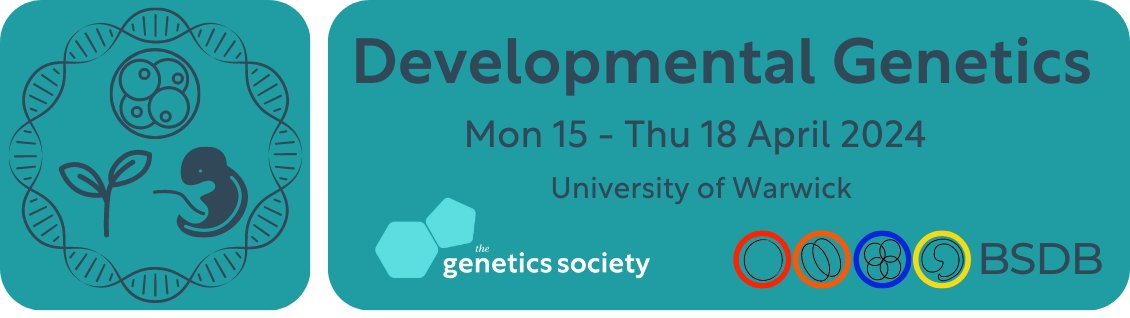 _BSDB_'s tweet image. There is still time to register for this year's joint BSDB / Genetics Society Spring Meeting!
registrations.hg3conferences.co.uk/hg3/258/regist…