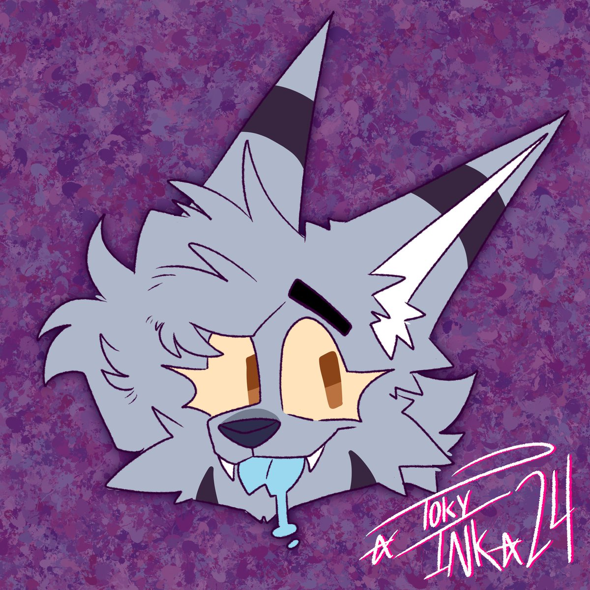 TokyINKZ's tweet image. They do a blep! ✨
#folf #fursona #furryart #furryartist