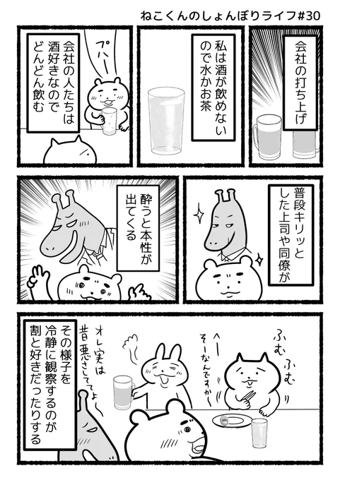 #ねこくんのしょんぼりライフ『下戸の楽しみ方』 