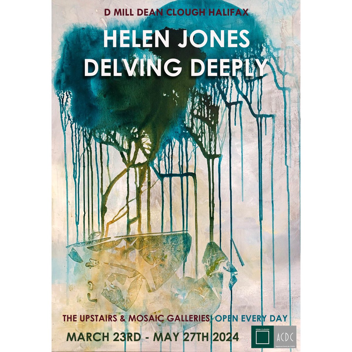 Painting of the week ‘Holding On’ acrylic on canvas by Helen Jones The painting features in Helen’s solo exhibition ‘Delving Deeply’ Dean Clough Galleries, Halifax 23 March to 27 May 2024 Open 10-4 daily PV today, 23 March, 12 noon-2pm