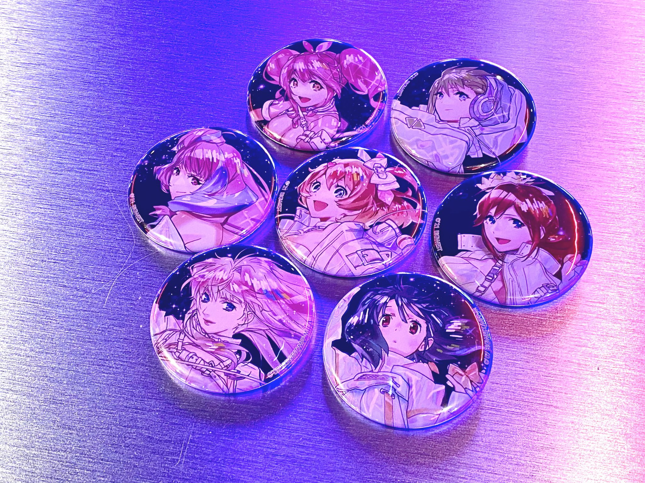 超時空遊園地マクロス⭐︎スタンプラリーの缶バッジ