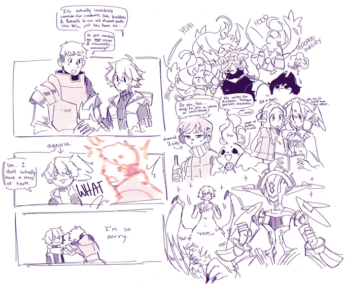 xenoblade x dunmeshi doodles 