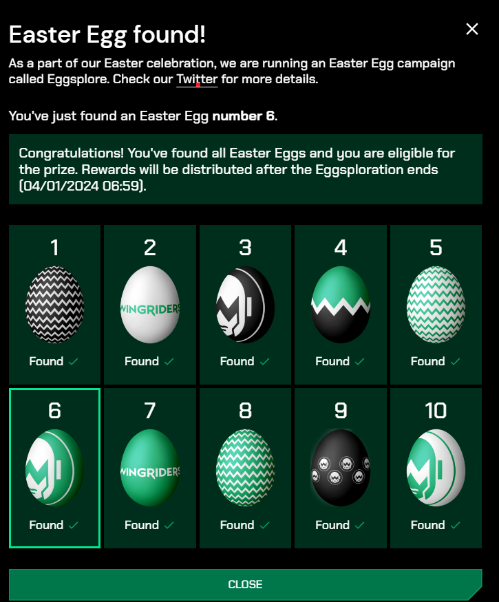 Nguyen Tung Lam (@lamvoi6) on Twitter photo I have just found all 10 Easter Eggs on <a href="/wingriderscom/">WingRiders</a>
It was really interested little game. I have just found all 10 Easter Eggs on <a href="/wingriderscom/">WingRiders</a>
It was really interested little game.