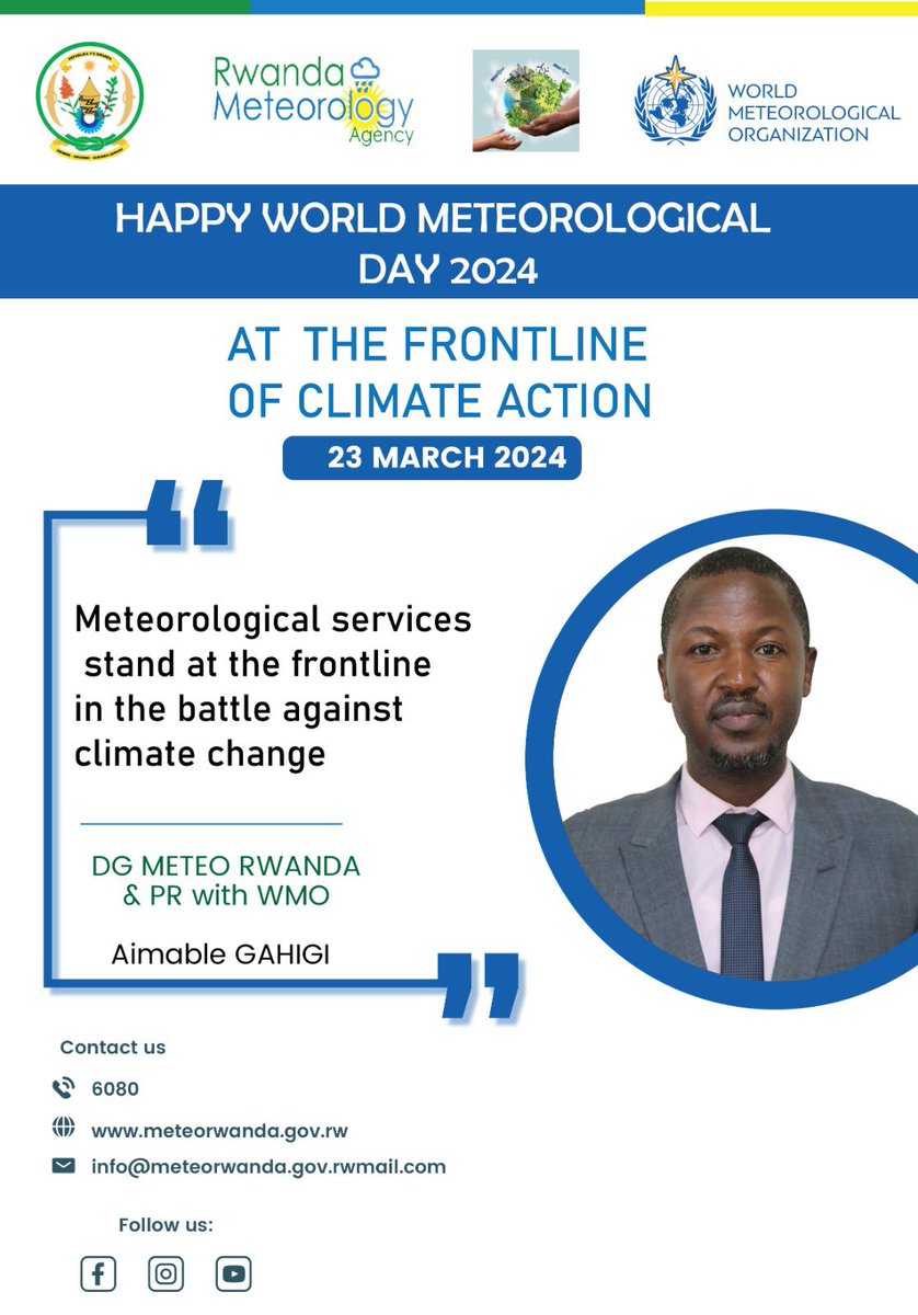 #RwOT, let’s all be at the frontline of climate change action. Happy World #MeteorologicalDay2024