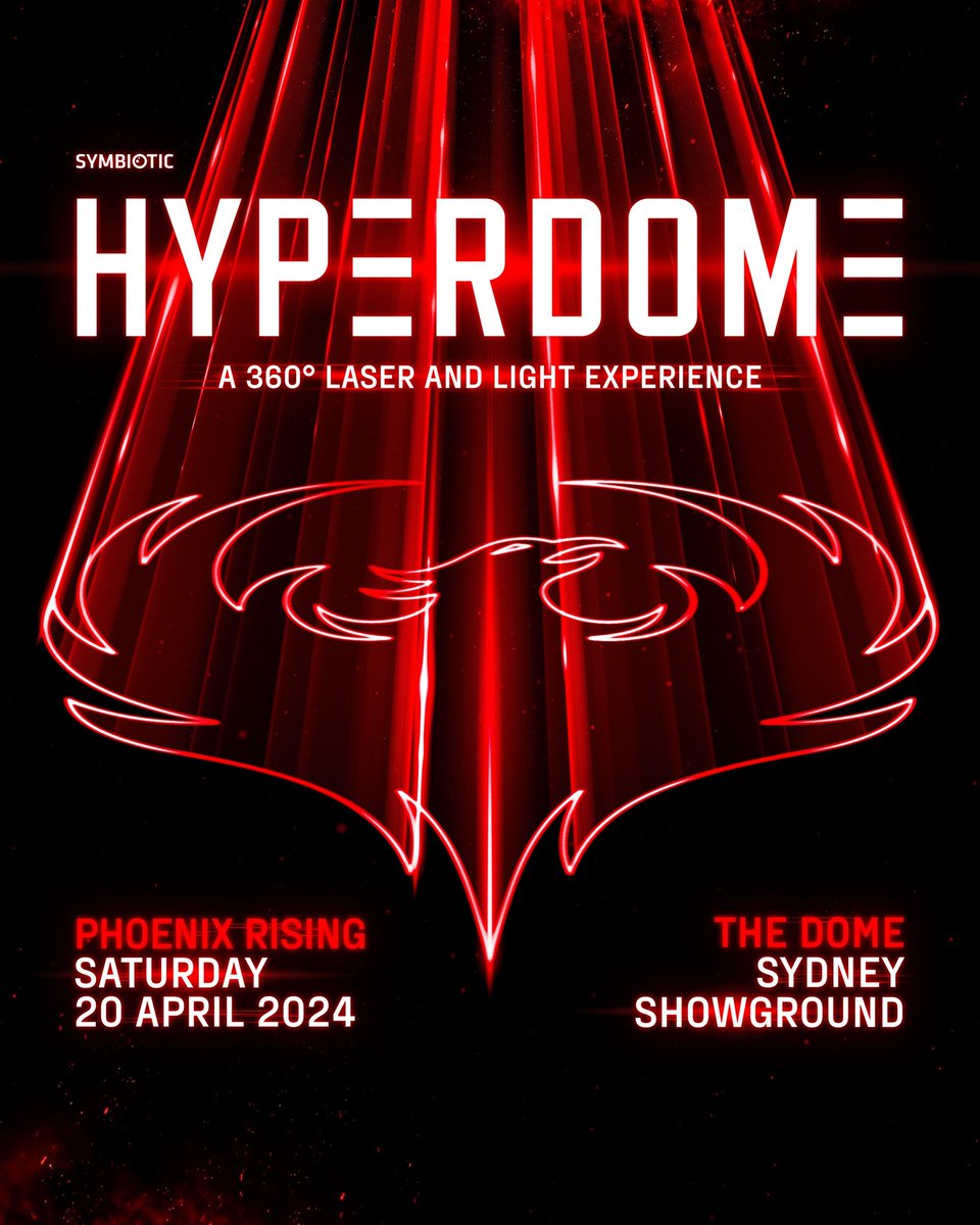 Hyperdome Phoenix Rising: a brand new one of a kind rave with a 360° light & laser experience. The first edition of Hyperdome features a STACKED lineup with favourites including Ben Nicky, Gareth Emery, MaRLo and more! 🗓 Saturday 20 April 📍 The Dome 🎟️ bit.ly/HYPERDOME2024