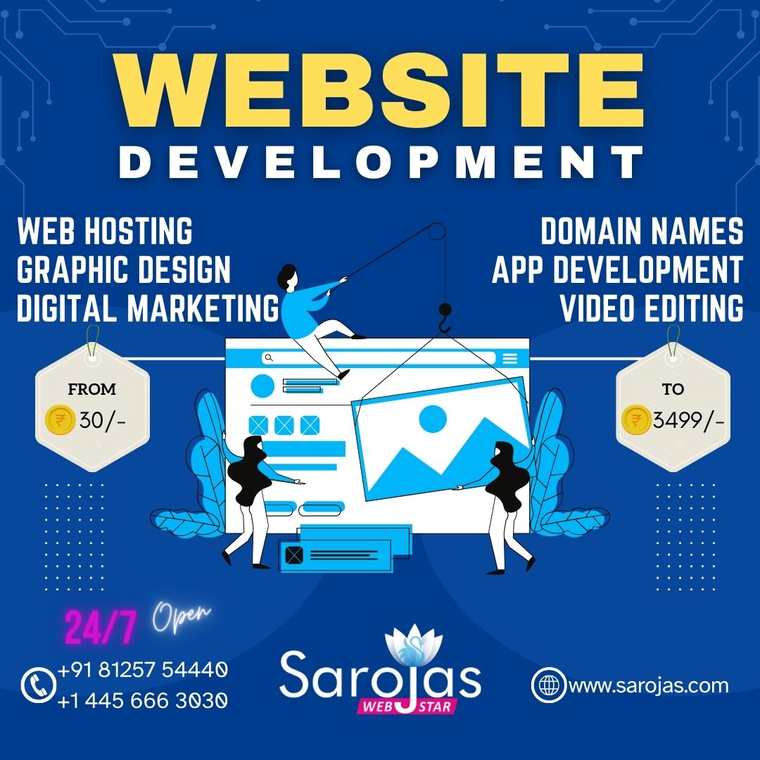 sarojas.com
+91 81257 54440
+1 445 666 3030
#WebHosting #domainregistration #SSL #webdesigner #logodesigner #webhostingservices #webhostingindia #webhostingcompany #domains #domainnames