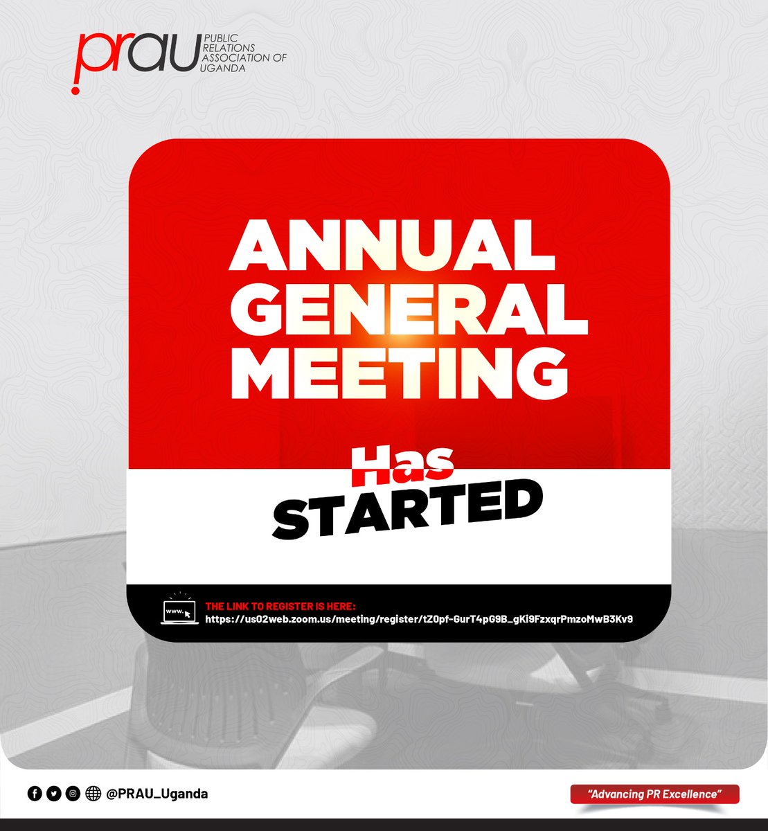 The Annual General Meeting is in motion. Join us online to contribute and follow the discussion. #AGM