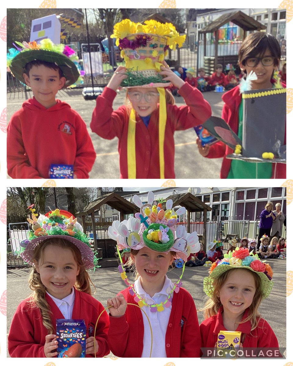 #2CJ and #2TG really enjoyed the @LlysfaenPTFA bonnet parade in the sunshine ☀️ there was lots of smiles and cheers as everyone paraded their creations. Thank you @LlysfaenPTFA for our prizes! Pasg Hapus pawb 🐣Happy Easter everyone 🐣