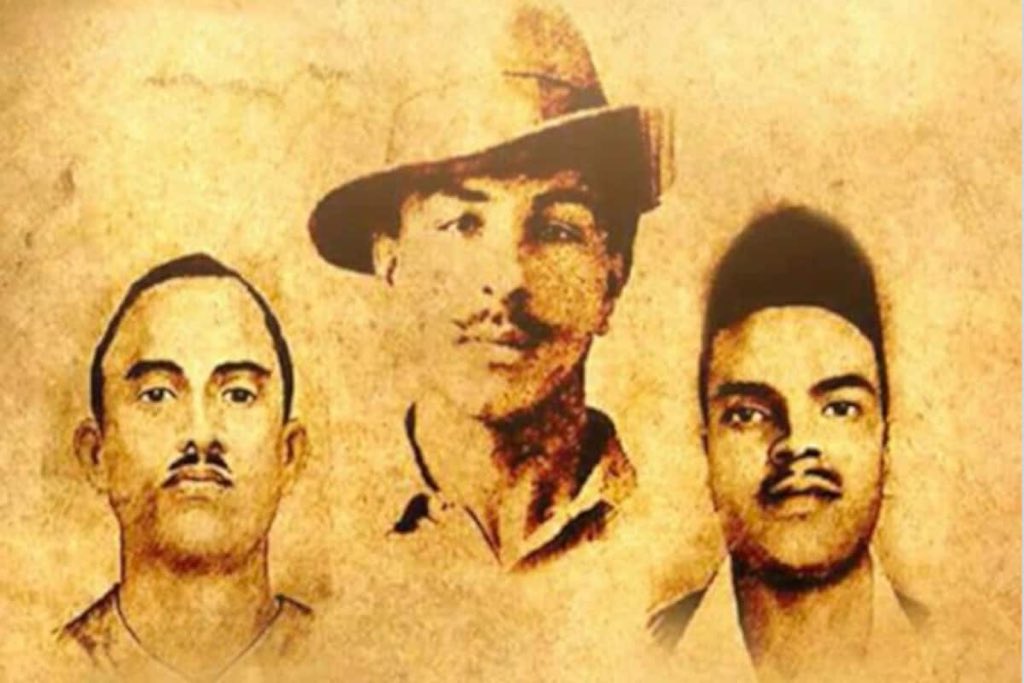 Paying tribute to Bhagat Singh, Sukhdev Thapar, & Shivaram Rajguru on #MartyrsDay. 

Their bravery ignited a flame for freedom, inspiring generations. 

Forever grateful for their sacrifice. 🇮🇳 

#ShaheedDiwas2024 #BhagatSingh #Rajguru #ShaheedDiwas