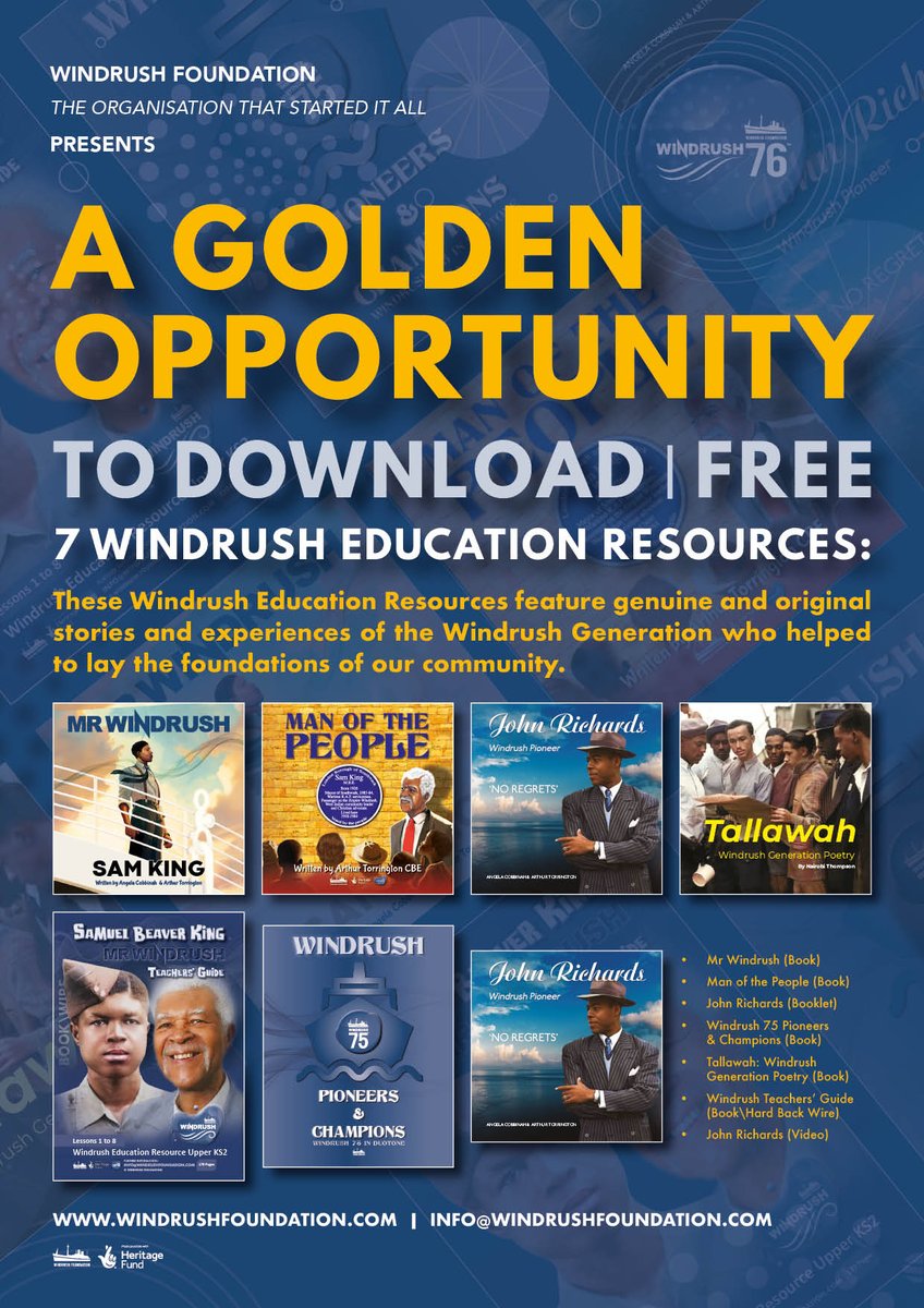 These Windrush Education Resources (free downloads) are based on original stories of ex-RAF WWII serviceman Sam King MBE (1926-2016). He was co-founder of Windrush Foundation and founder of Windrush Day which is commemorated on June 22. Sam was a passenger on Empire Windrush.