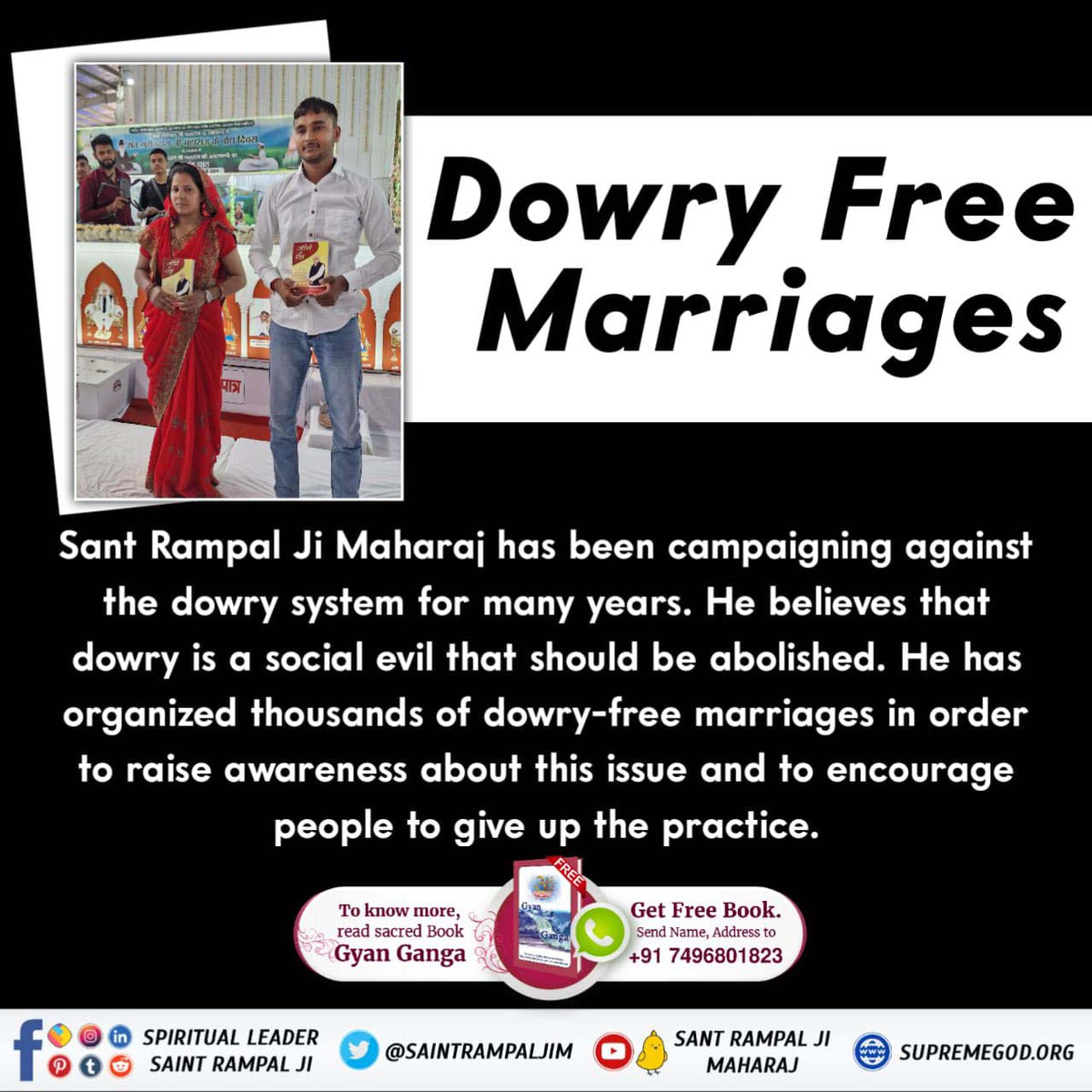 #Dowry #Dowrysystem #DowryFreeIndia #DowryFreeMarriages #bride #indianbride 
#viralvideos #weddingphotography
#viral #trending #hindu
#SaintRampalJiQuotes #SantRampalJiQuotes #SantRampalJiMaharaj
#SaintRampalJi