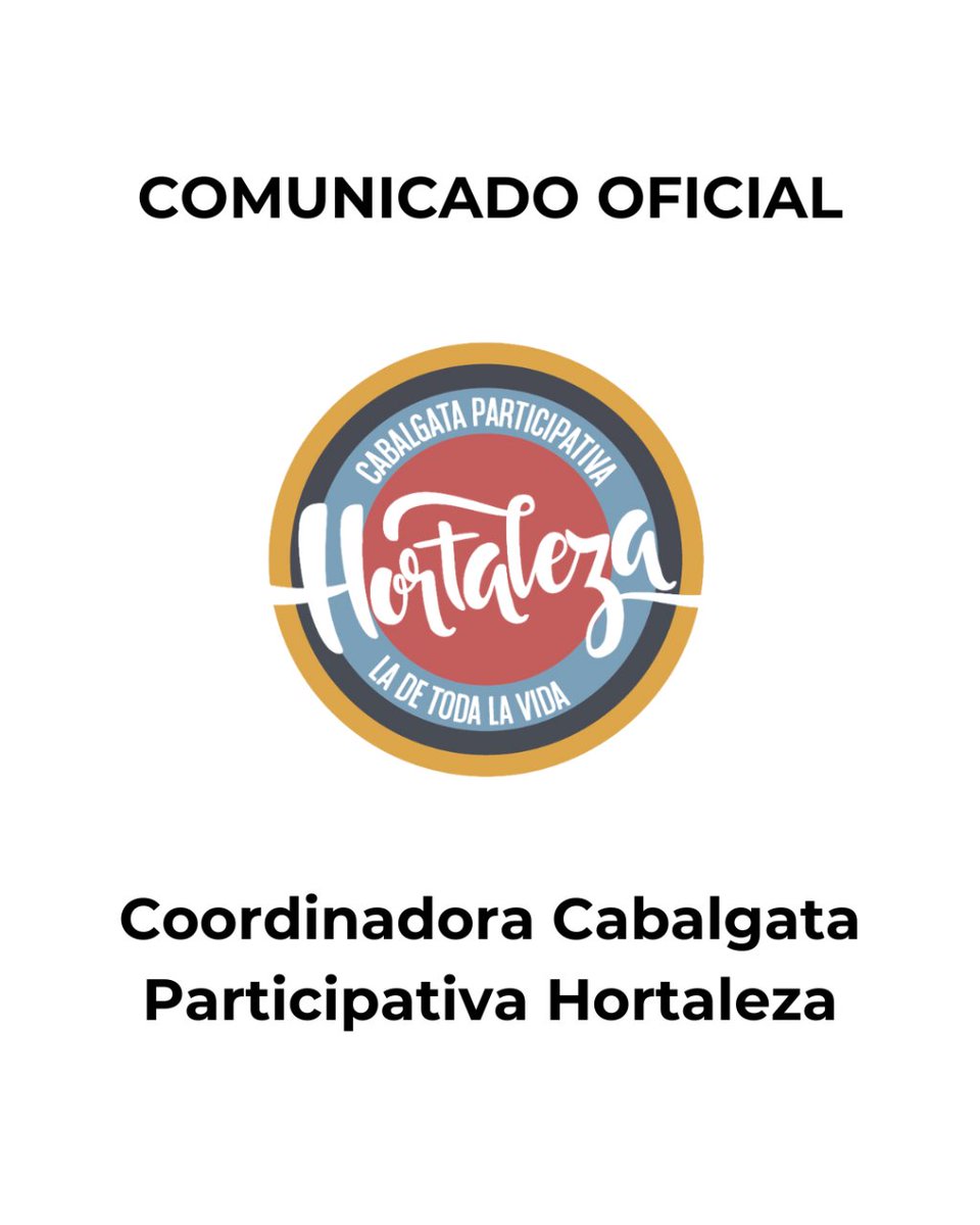 Queridxs Cabalgaterxs,  A través de esta vía os hacemos llegar el comunicado que por medio de registro hemos remitido a la Junta del distrito. Rogamos máxima difusión. Un abrazo,  Coordinadora Cabalgata Participativa hortaleza. Podéis leerlo aquí: cabalgatadehortaleza.org/2024/03/23/com…