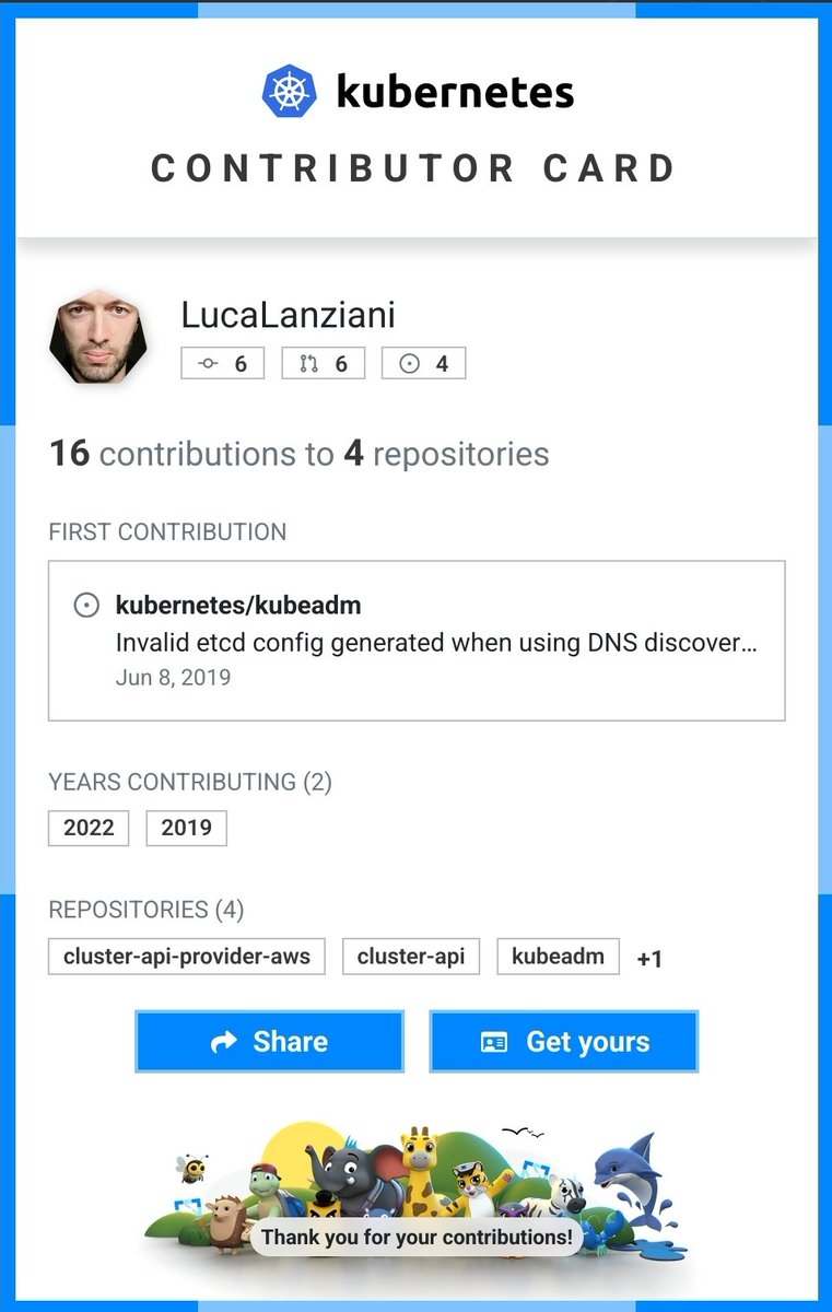 My contributor card, get yours at contribcard[dot]clotributor[dot]dev
