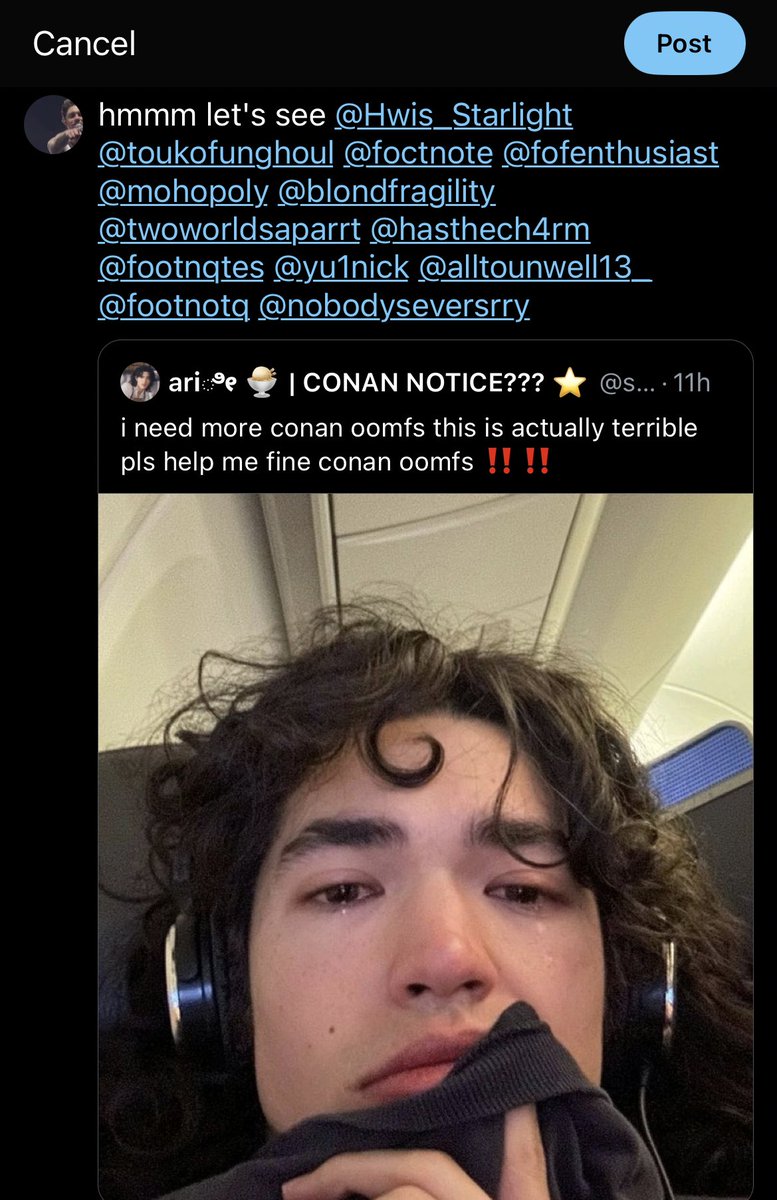 kyotoshoth's tweet photo. warning for all my conan oomfs when main isn't locked anymore (in like two hours) yall are getting tagged and there's nothing you can do https://t.co/julUsJktad