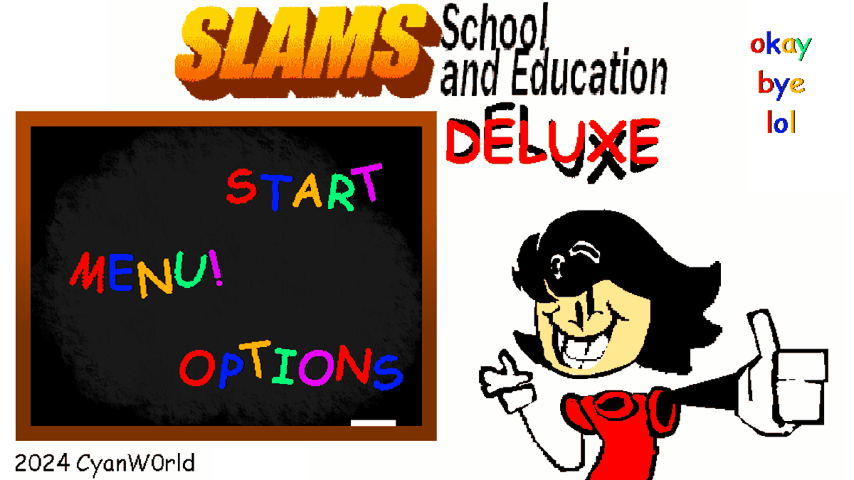 Cyanw0rld's tweet image. final update ill do to the menu for now, im pretty happy with it rn!
#BaldisBasics #BaldisBasicsMod