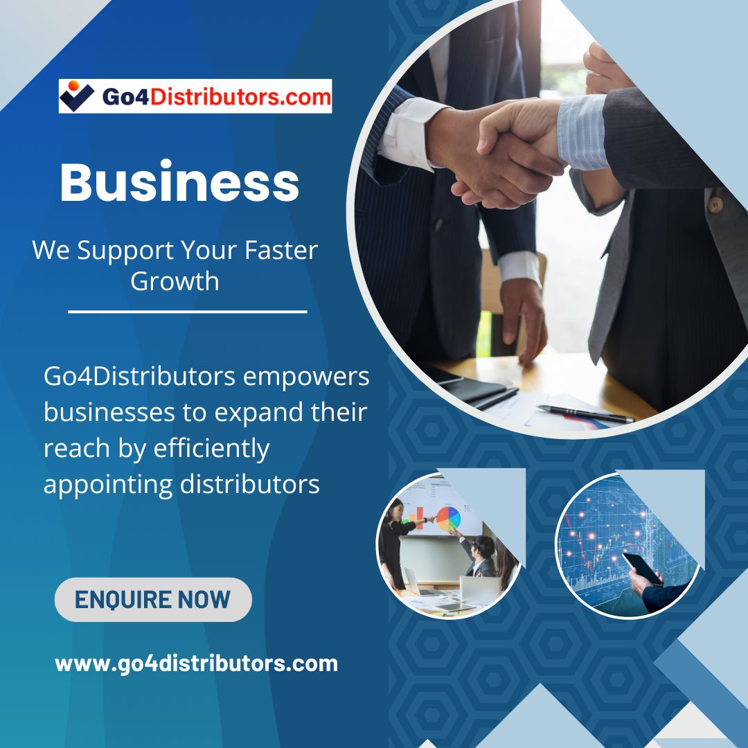 Go4distributor's tweet image. HOW CAN YOU IDENTIFY AND APPOINT DISTRIBUTORS IN  PAN INDIA?

Visit:-bit.ly/4a3ZXed

#appointdistributors #getdistributorship #distributionopportunities #franchise #dealershipopportunities #wholesaledistributorship 
#LowCostBusinessOpportunities @go4distributors