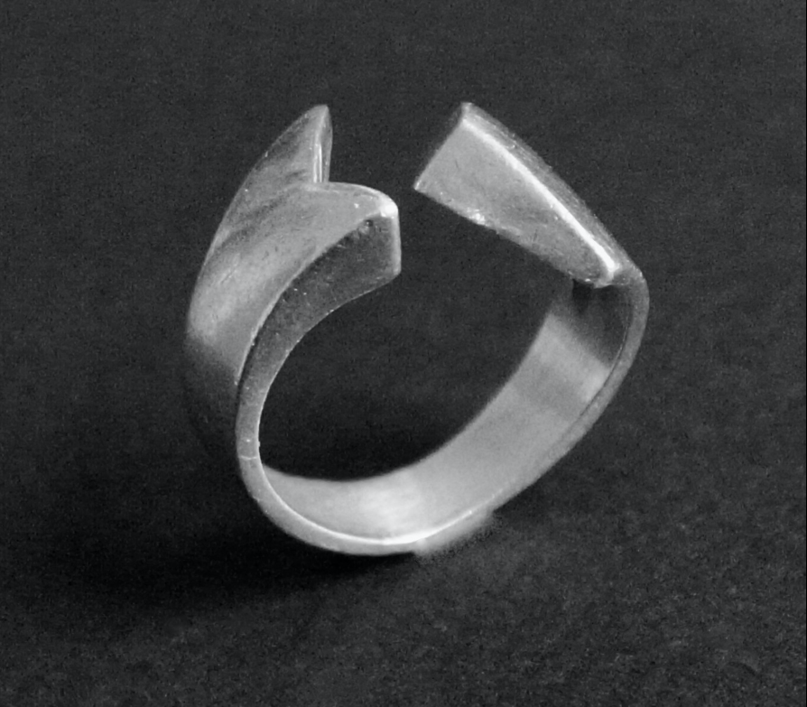 Niels Erik From, modernist silver ring, #Denmark, circa 1980. New to johnkelly1880.co.uk visit for more info and images, or DM me. Free UK P&P. #preowned #preownedjewellery #vintage #vintagejewellery #danishjewellery #danishdesign #jewellery #modernistjewellery