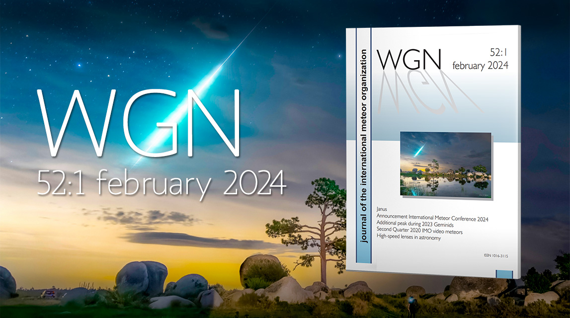 The February 2024 issue of the IMO Journal (WGN issue 52-1) is now available! imo.net/wgn-issue-52-1/