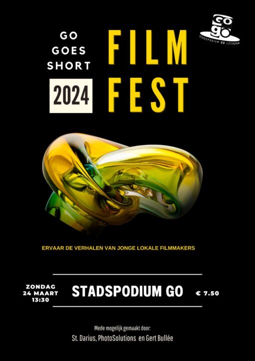 Zondag wordt door #StadspodiumGO het eerste Leerdamse Filmfestival “Go Goes Short Film Fest 2024” georganiseerd. De eerste versie is uitverkocht, dus volle bak. Wil je ook een keertje naar de film of het theater?Kijk gerust eens op de site go-leerdam.nl/evenementen/