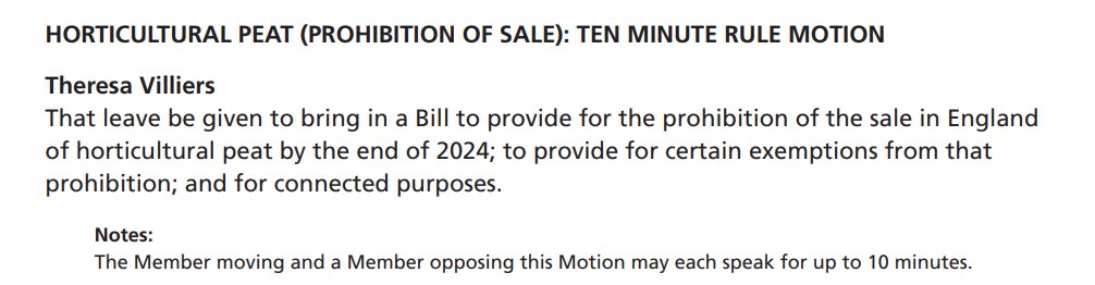 👀 16 April is a big day for nature and climate 👀 🏗️ #TheresaVilliers is bidding to save #peat bogs from being dug up for garden compost. ✅ It's a govt commitment with cross party support. ⏰ There's time for this to become law before the election but the clock is ticking...