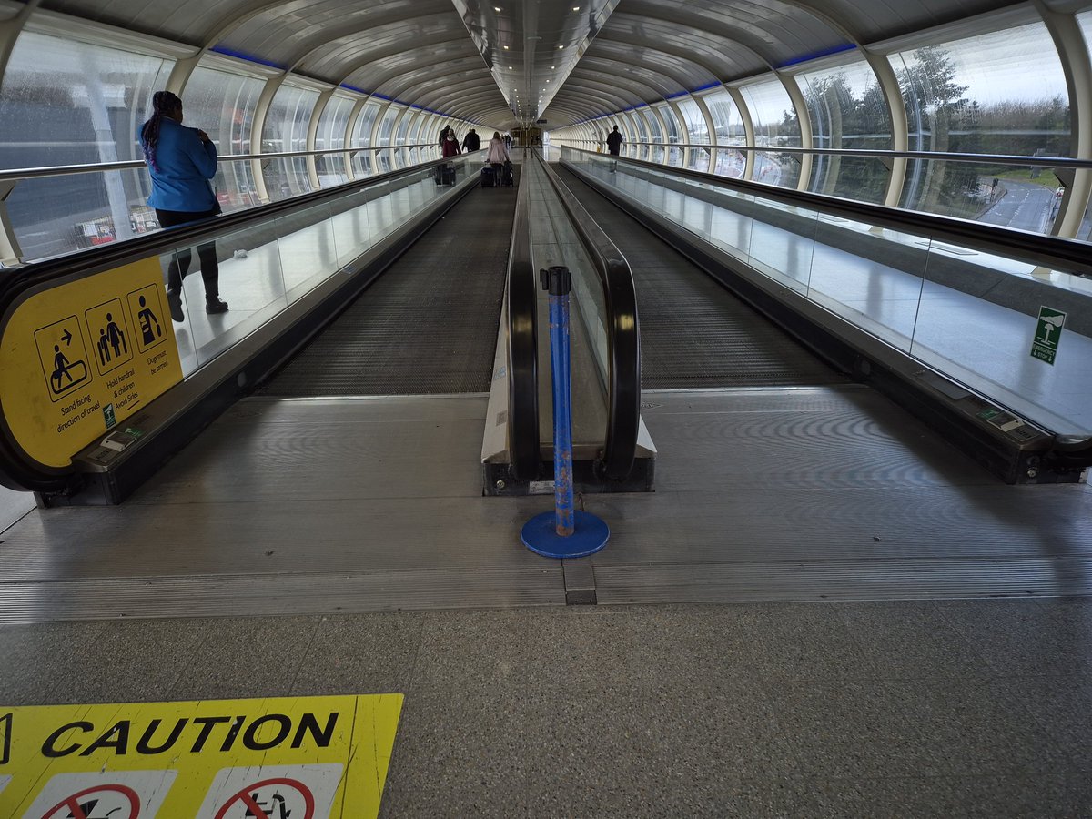 nwressell's tweet photo. @manairport what's the point of having moving walkways if they are all switched off. https://t.co/BEsVV1tLRo