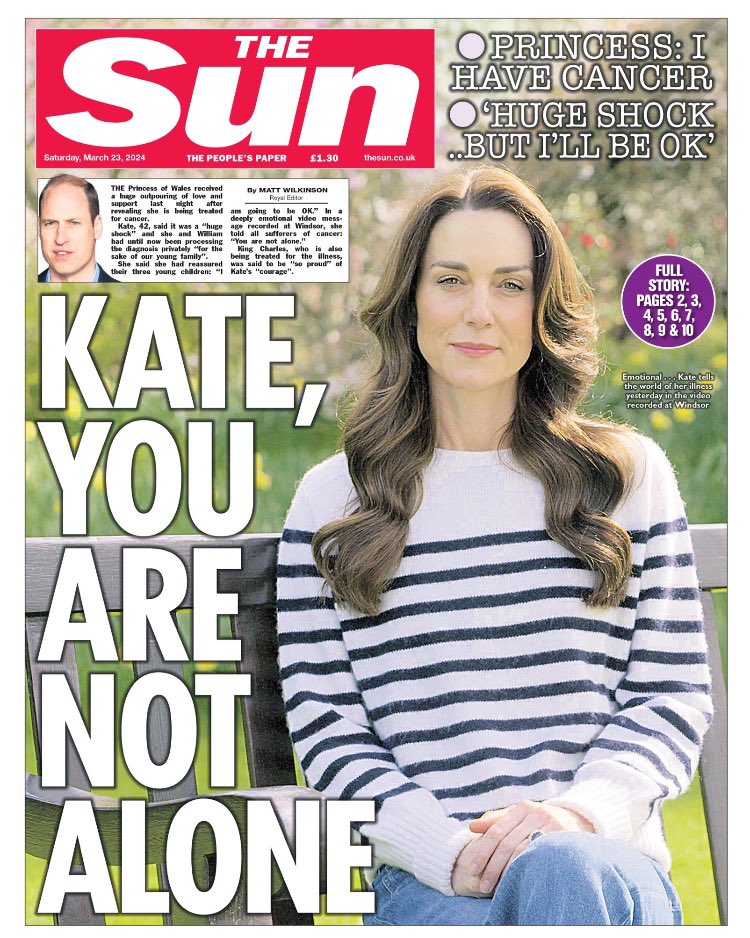 Front page of @TheSun today