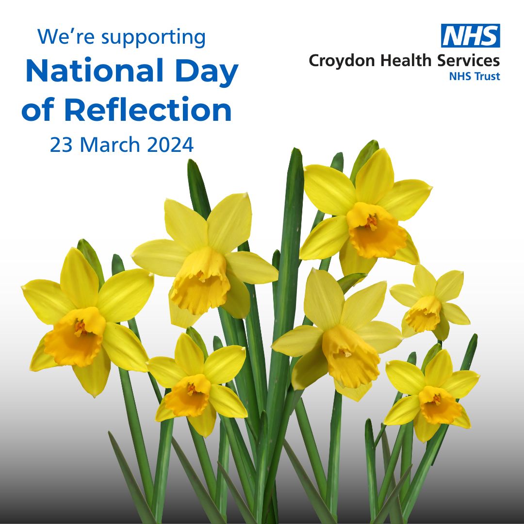 Today is the National Day of Reflection 🙏 This day marks 4 years since the first UK lockdown. It is also a time to acknowledge the resilience and strength that our staff have shown in the face of adversity. #NationalDayOfReflection #TeamCroydon