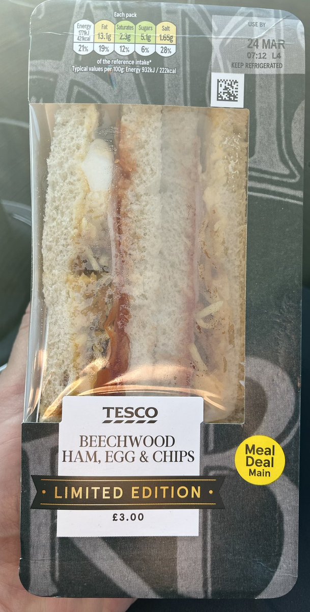 Can the king of the classic golfer’s lunches be served as a sandwich? The guys <a href="/Tesco/">Tesco</a> say yes… report to follow, post round. #golf #sandwich #lunch #classic