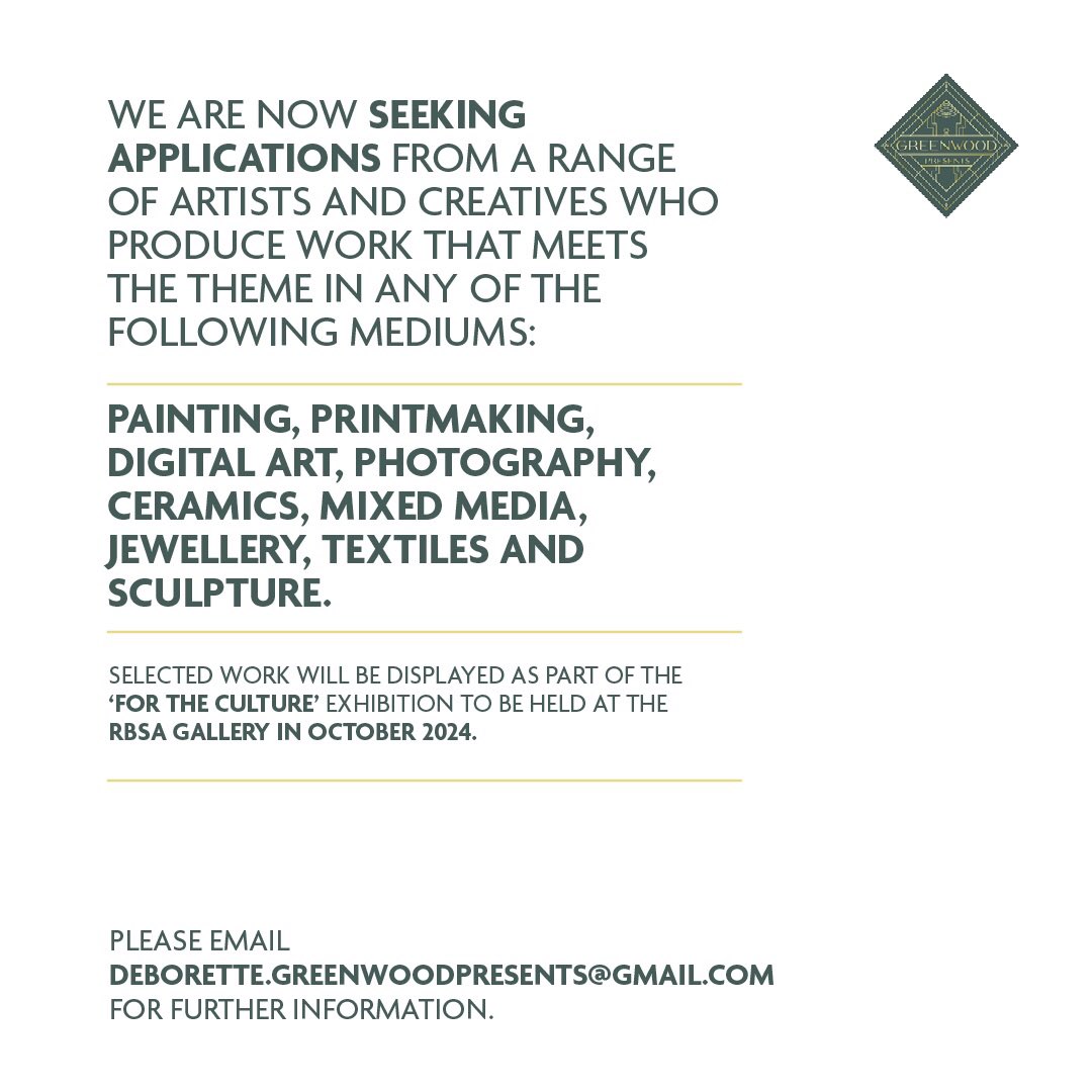 Greenwood Presents (@greenwdpresents) on Twitter photo Some feedback from our first exhibition in August 2023āŗļøāØ<a href="/rbsagallery/">RBSA Gallery</a> Applications for -āFor the Cultureā are open till the 19th May. More info here deborette.greenwoodpresents@gmail.com please RT šš½ Some feedback from our first exhibition in August 2023āŗļøāØ<a href="/rbsagallery/">RBSA Gallery</a> Applications for -āFor the Cultureā are open till the 19th May. More info here deborette.greenwoodpresents@gmail.com please RT šš½