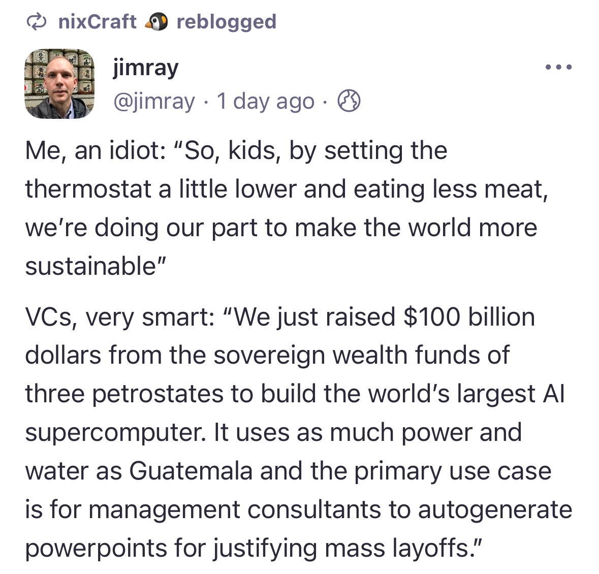 nixcraft's tweet image. truth