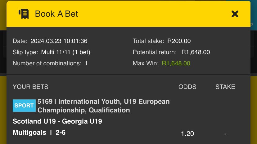 tinaachaggie's tweet photo. ⏱️First game starts @ 13:00 🕜

🗣️8 odds with @Easybet_SA 💫  

🎁No account yet register with this link 👉🏽 https://t.co/ugArxxsxb1

#️⃣Use Promo Code👉🏽CHAGGIE50

🛜Add Bet-slip Code  👉🏽654357

✅ https://t.co/fgumtIJyjp Book a bet here 👇🏽
https://t.co/dcUkrcIxnu

#YellowNation https://t.co/0WOoQ5lsgO