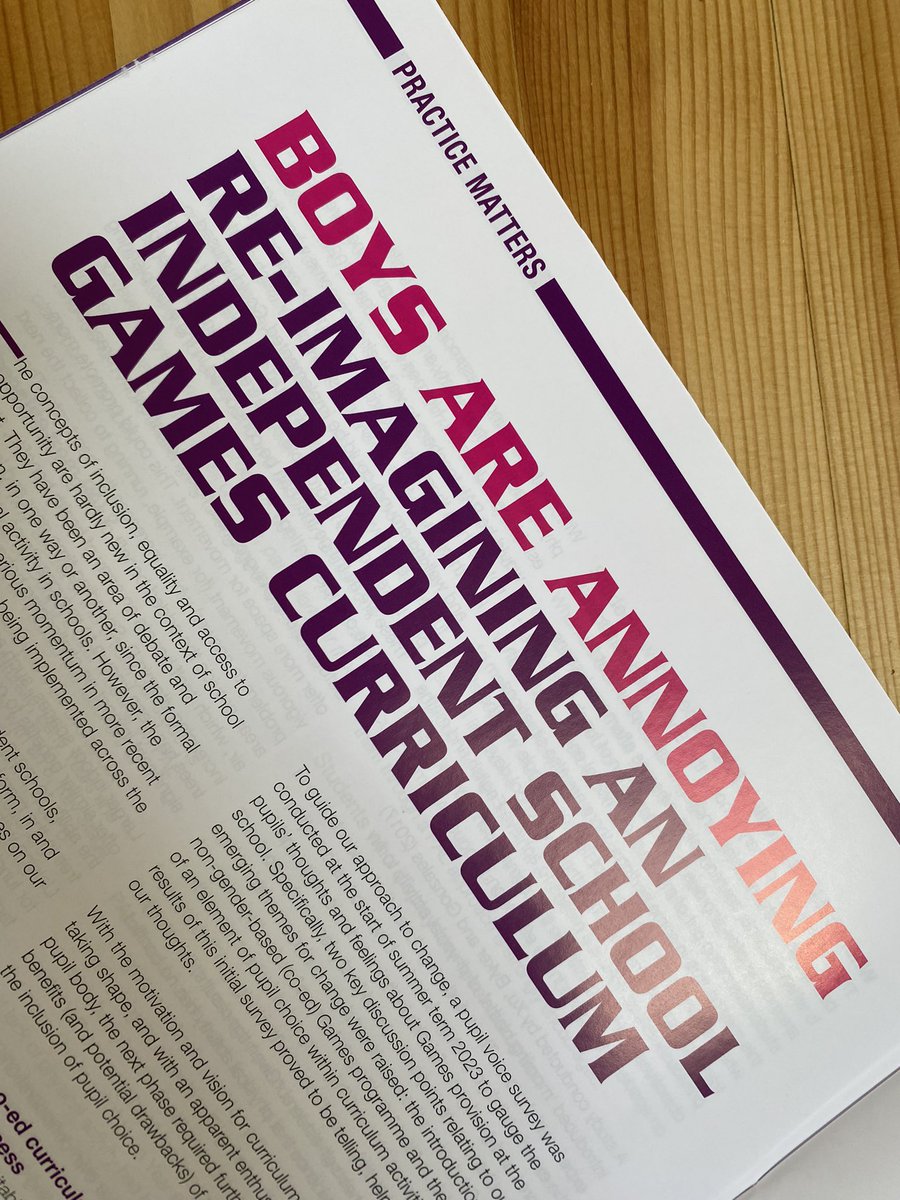 Michael Bond (@mike_j_bond) on Twitter photo Very excited to finally see our article published in the <a href="/afPE_PE/">Association for Physical Education</a> journal. Focuses on our experience of implementing a ‘co-ed’ approach to Games provision to promote equality and access. Hopefully some food for thought 👍 Very excited to finally see our article published in the <a href="/afPE_PE/">Association for Physical Education</a> journal. Focuses on our experience of implementing a ‘co-ed’ approach to Games provision to promote equality and access. Hopefully some food for thought 👍