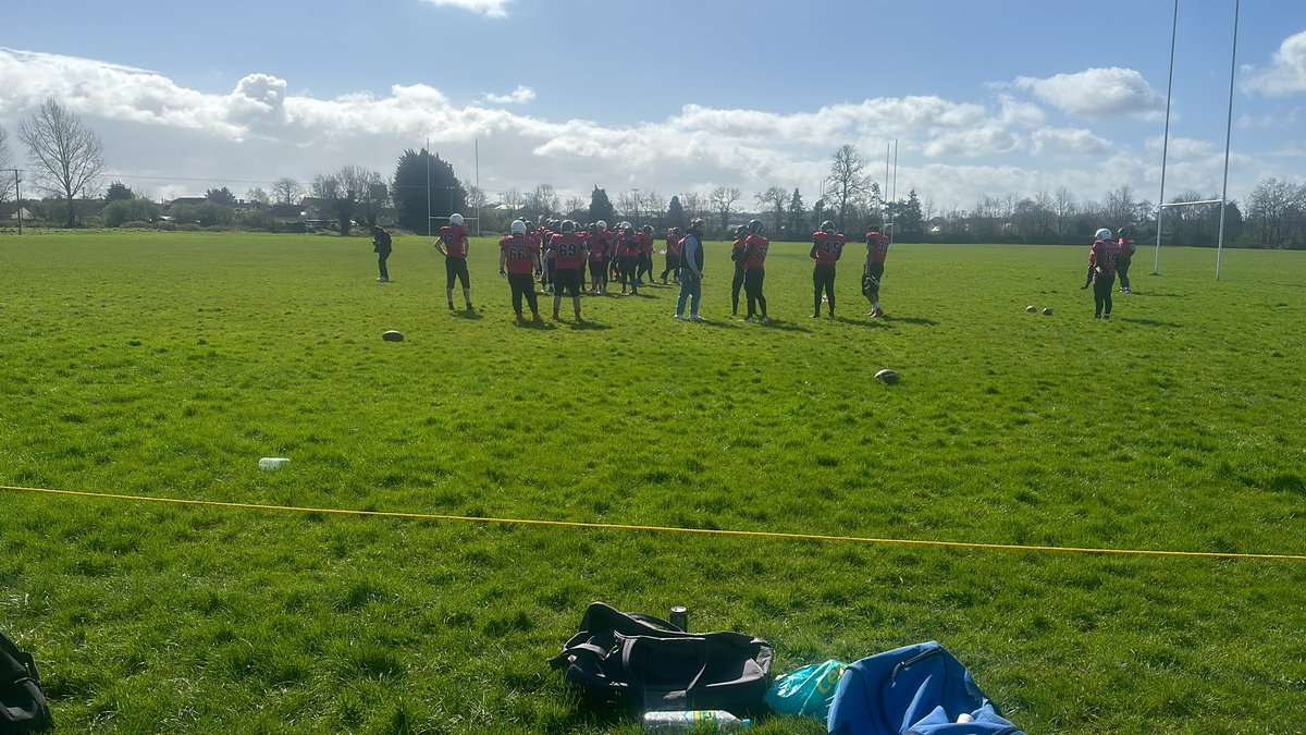 DublinRhinos's tweet photo. The Rhinos are in Newbridge College to take on @CDCrusaders in our opening game today. #rhinopride https://t.co/hpVKv9B2GA