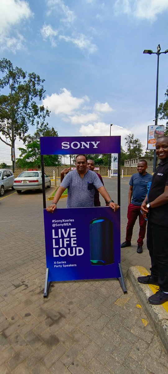 Wangoma_tweets's tweet image. The Good News about Sony Experience imefikia watu wa Thika Road leo. If you'd want to #LiveLifeLoud with the @SonyMEA X-series speakers, then fika hapa TRM uchabgamkie irresistible deals and offers.