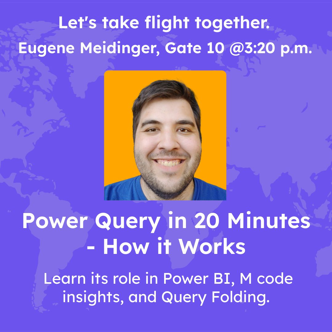 SQLGene's tweet image. Discover the mechanics of the Power Query engine, unravel the mysteries of M, and master the art of Query Folding. By the session's end, you'll navigate Power Query with confidence, moving beyond the GUI to unlock its full potential #SQLBits2024