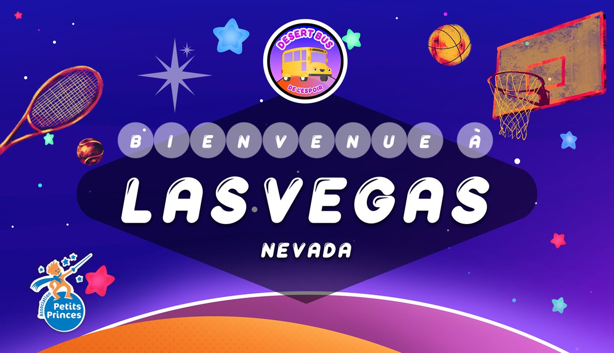 desertbusfr's tweet photo. Après moult péripéties, nous avons le plaisir de vous informer que le Desert Bus de l'Espoir est arrivé à Las Vegas ! 🚍

Le Bus reprend la route en direction de Tucson, toujours en compagnie de @cosmiic_lol et @Melinda_DS  sur https://t.co/x79iiKh7KJ

💸https://t.co/f8LyVWfp0k https://t.co/Zc5s01W3rY