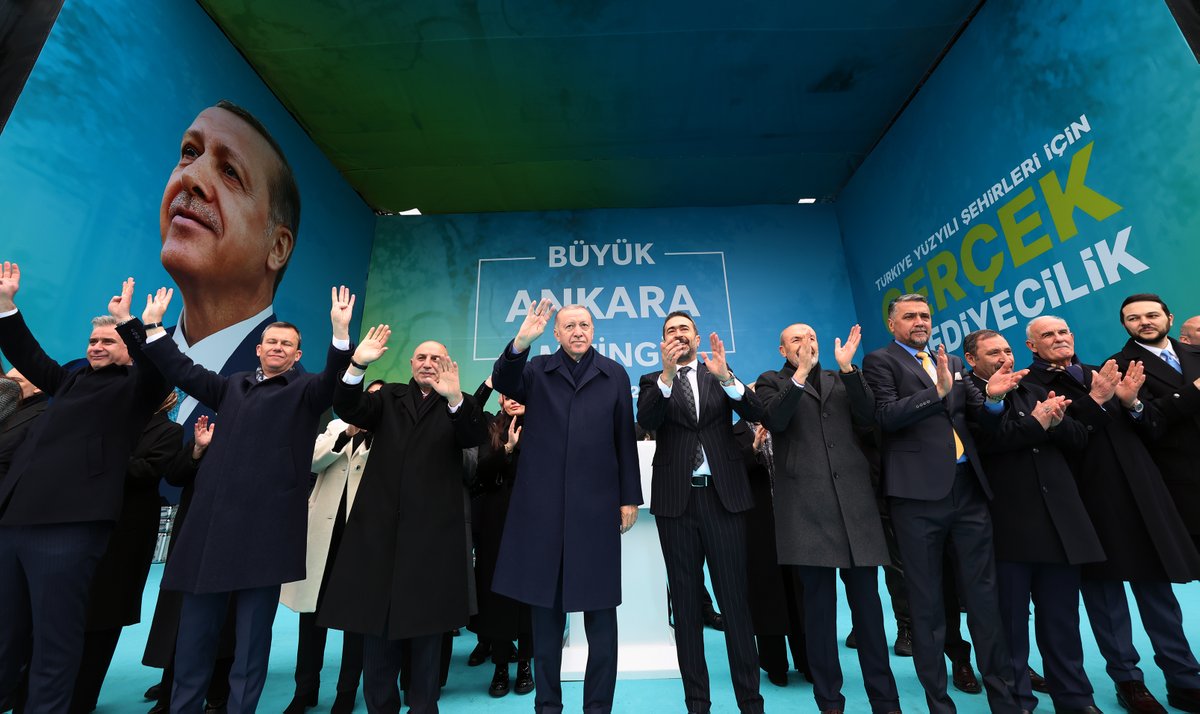 Genel Başkanımız ve Cumhurbaşkanımız Recep Tayyip Erdoğan, Başkent Millet Bahçesi'nde düzenlenen Büyük Ankara Mitingimize katıldı. #GerçekBelediyecilik