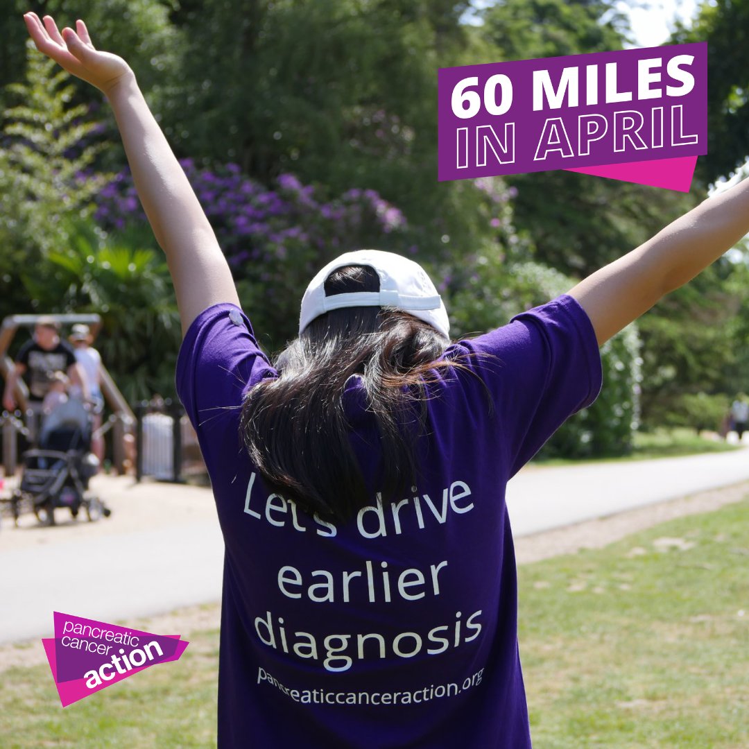 💜 Did you know that we have a BRAND NEW challenge event kicking off this April? 👟 Complete 60 Miles in April 💜 Help us continue to save lives through early diagnosis. 👕 Register now for your FREE challenge t-shirt to proudly wear! ✅ SIGN UP NOW 👉 bit.ly/49WOX29