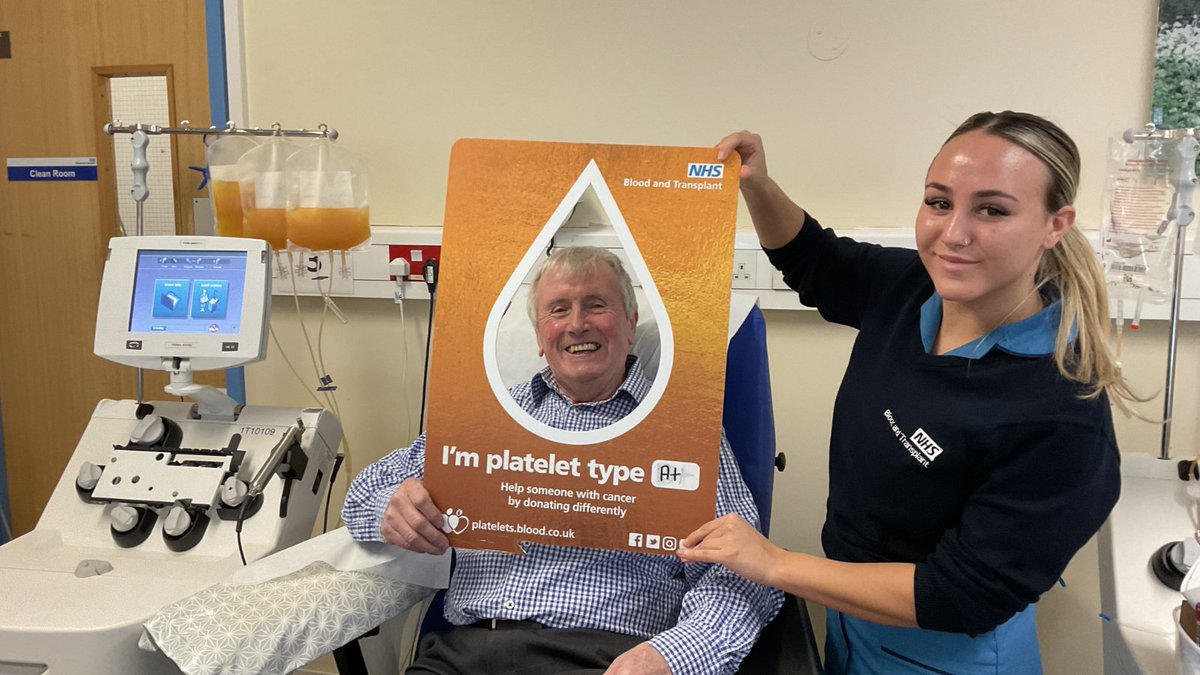 Bob from Plymouth recently made his 500th platelet donation, meaning he's helped to save and improve the lives of up to 1,500 people. Could you make the switch to platelet donation? ➡️ orlo.uk/GmgIi #GivePlatelets #SaveLives #PlateletDonation