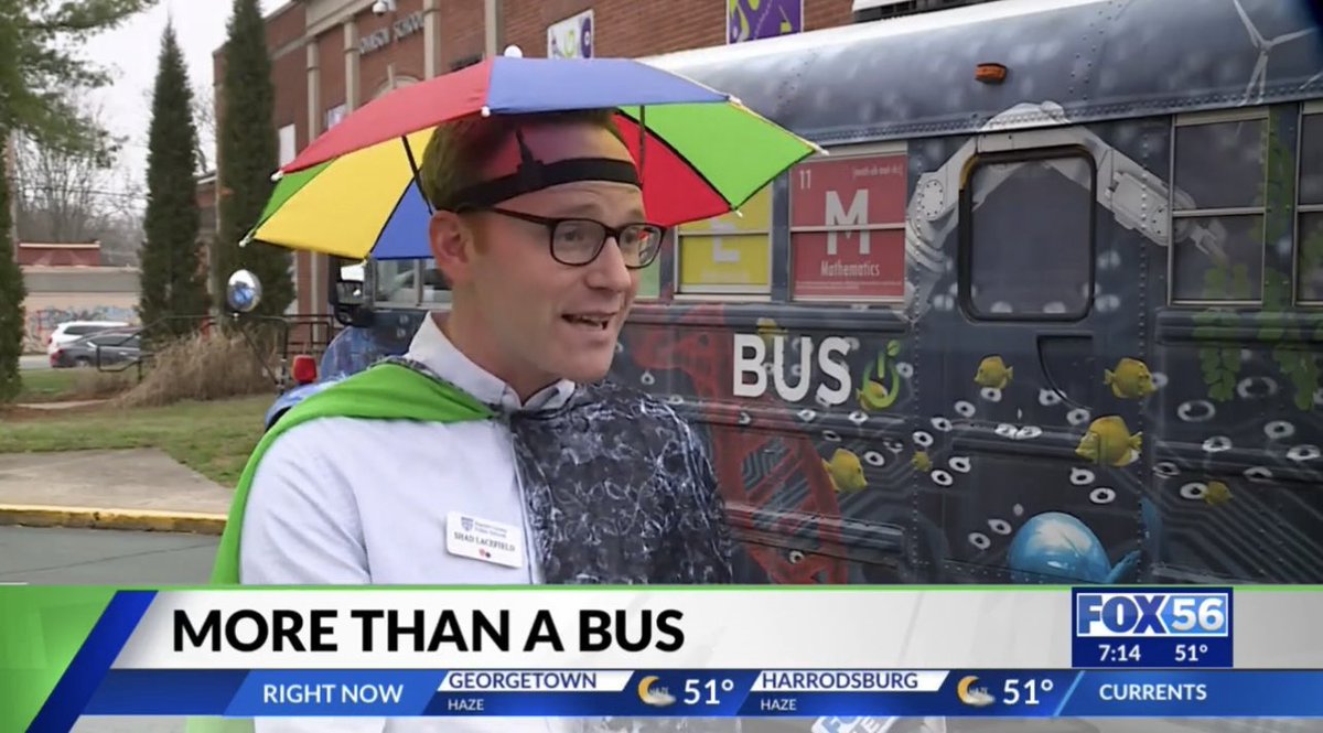 Teaching a unit on weather means dressing to impress! Thanks @FOX56News for sharing our story and the impact we are trying to make in FCPS schools.