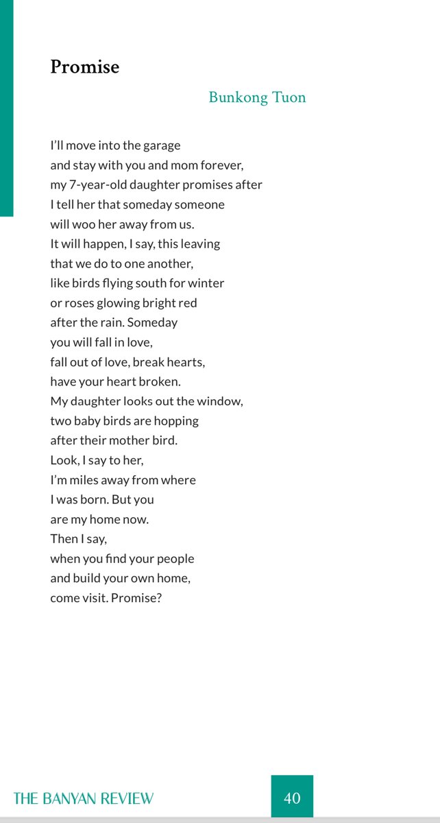 Here’s one of two poems recently published in The Banyan Review. The poem is about my daughter, but it’s really about me. Thanks to editor Juan Pablo Mobili for his thoughtful, smart, precise suggestions. Please check out the 2024 spring issue in the comment section. (1/2)