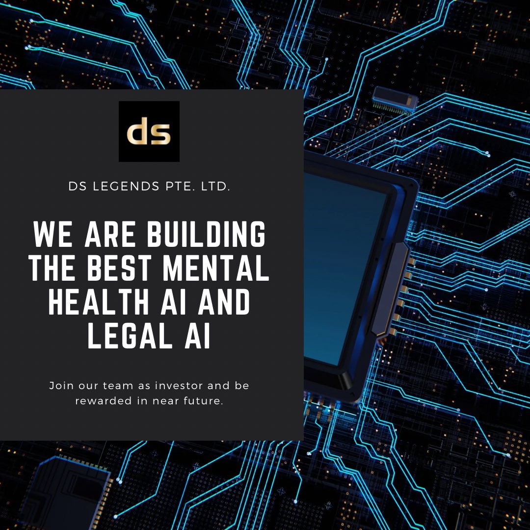 Revolutionize mental health and legal services with cutting-edge Web3 and AI technologies, offering investors the opportunity to be at the forefront of transformative innovation.

#Web3Innovation #AIRevolution #MentalHealthTech #LegalAI #InvestInInnovation