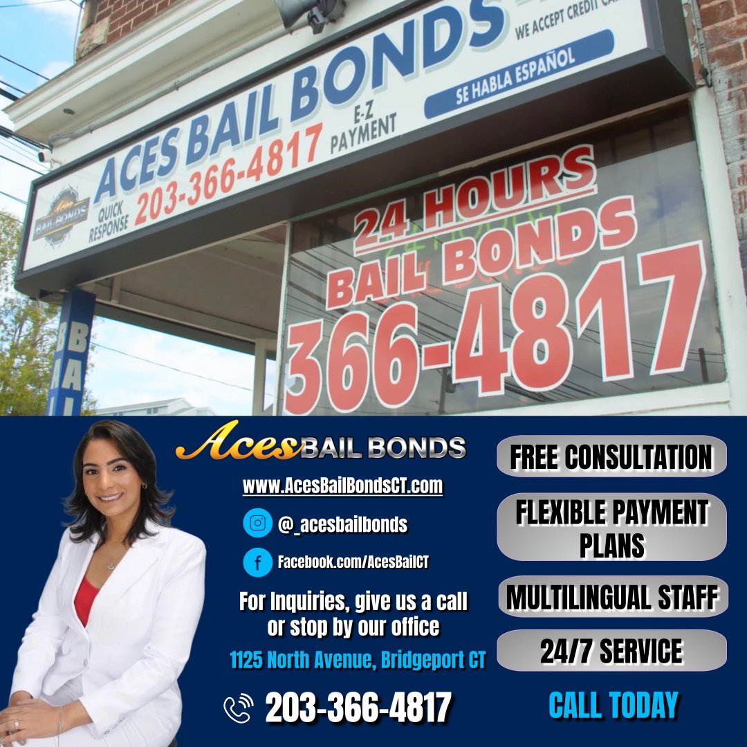 CtAces's tweet image. Call Us Now: (203) 366-4817
or visit our website at acesbailbondsct.com
#BailSolutions  #BailExperts #BailProcess #BailLife #QuickRelease #LegalHelp #CourtSupport #JusticeSystem