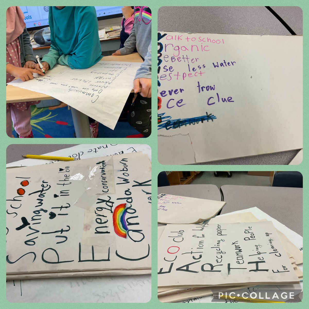 woburndonaldson's tweet image. We are really proud of our collaborative effort to finish creating our #EcoCode for @WoburnJunior. Last year we finished our EcoQuilt, and this year we worked on our poster. We are stewards of the Earth🌎! @EcoSchoolsCAN @EcoSchoolsTDSB @WoburnEco