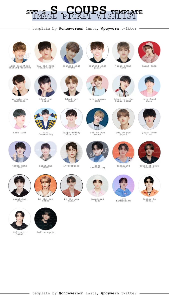 seventeen image picket uchiwa templates updated with the follow
