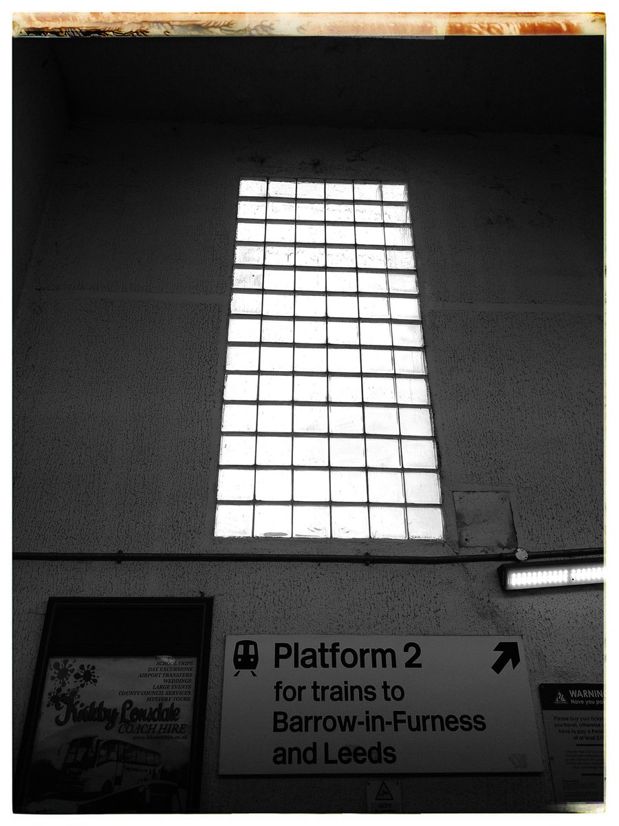 CARNFORTH.
Window on the subway. 
#Carnforth #Railways #railwaystation #Leeds #BarrowinFurness #blackandwhitephoto